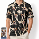 Men's Midnight Moonhoot Custom Dog Face Polo Shirt