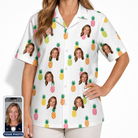 Women's Tangy Tresses Custom Face Hawaiian Shirt