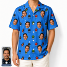 Men's Flame Fame Custom Face Hawaiian Shirt