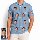 Men's Interlaced Isles Custom Face Polo Shirt