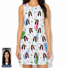Women's Backspin Bonanza Custom Face Tank Dress