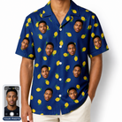 Men's Lemon Lilt Custom Face Hawaiian Shirt