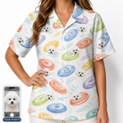Women's Disc Dogs Custom Dog Face Hawaiian Shirt