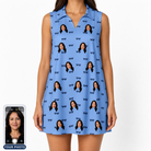 Women's Bride Blinders Custom Face V-Neck Dress