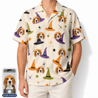 Men's Hexed Headwear Custom Dog Face Hawaiian Shirt