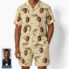 Men's Trout About Custom Face Shirt & Shorts Set