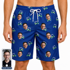 Men's Bogey Buggies Custom Face Beach Shorts