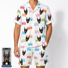 Men's Tag Wag Custom Dog Face Shirt & Shorts Set