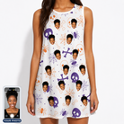 Women's Skull Shuffle Custom Face Tank Dress