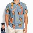 Men's Dapper Dads Custom Face Polo Shirt