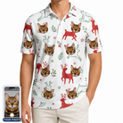 Men's Rudolph Ruckus Custom Cat Face Polo Shirt