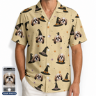 Men's Spellbound Spires Custom Dog Face Hawaiian Shirt