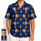 Men's Cookie Kringle Custom Face Hawaiian Shirt