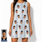 Women's Buttercream Boardwalk Custom Face Tank Dress