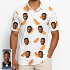 Men's Mustard Mingle Custom Face Polo Shirt