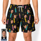 Men's Wick Winks Custom Face Beach Shorts