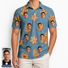 Men's Cinnamon Capers Custom Face Polo Shirt