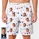 Men's Civic Colors Custom Face Beach Shorts