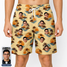 Men's Dusk Daze Custom Face Beach Shorts