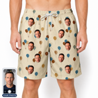 Men's Affection Aloft Custom Face Beach Shorts