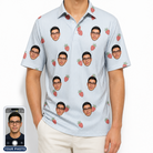 Men's Berry Merry Custom Face Polo Shirt
