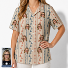 Women's Pennant Parade Custom Face Hawaiian Shirt