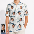Men's Castaway Catch Custom Face Polo Shirt
