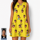 Women's Antler Antics Custom Face Tank Dress