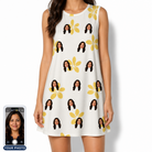 Women's Island Incense Custom Face Tank Dress