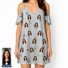 Women's Tombstone Tango Custom Face Off-Shoulder Dress