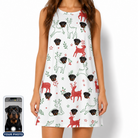 Women's Rudolph Ruckus Custom Dog Face Tank Dress