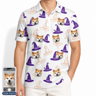 Men's Cauldron Crowns Custom Dog Face Polo Shirt