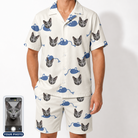 Men's Mouse Mêlée Custom Cat Face Shirt & Shorts Set