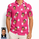 Men's Tiered Tease Custom Face Polo Shirt