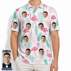 Men's Long-Legged Luau Custom Face Polo Shirt