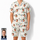 Men's Twinkle Tangled Custom Face Shirt & Shorts Set