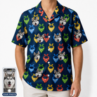 Men's Pawsome Paisley Custom Dog Face Hawaiian Shirt