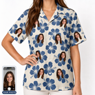 Women's Flora Fiesta Custom Face Hawaiian Shirt