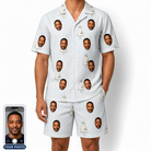 Men's Mermaid Meringue Custom Face Shirt & Shorts Set