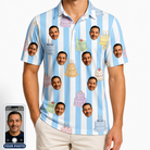 Men's Icing Illusion Custom Face Polo Shirt