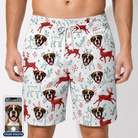 Men's Prancer Pranks Custom Dog Face Beach Shorts