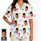 Women's Jungle Jive Custom Face Hawaiian Shirt