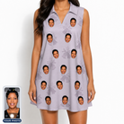 Women's Coquina Concerto Custom Face V-Neck Dress