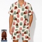 Men's Bowtiful Bundles Custom Dog Face Shirt & Shorts Set
