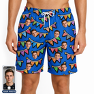 Men's Tipsy Tassels Custom Face Beach Shorts