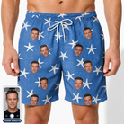 Men's Starfish Swerve Custom Face Beach Shorts
