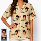 Women's Veil Vibes Custom Face Hawaiian Shirt