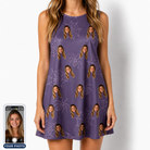 Women's Spider Social Custom Face Tank Dress