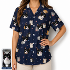 Women's Mewsed Charm Custom Cat Face Hawaiian Shirt