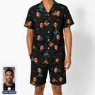 Men's Spool Foolery Custom Face Shirt & Shorts Set